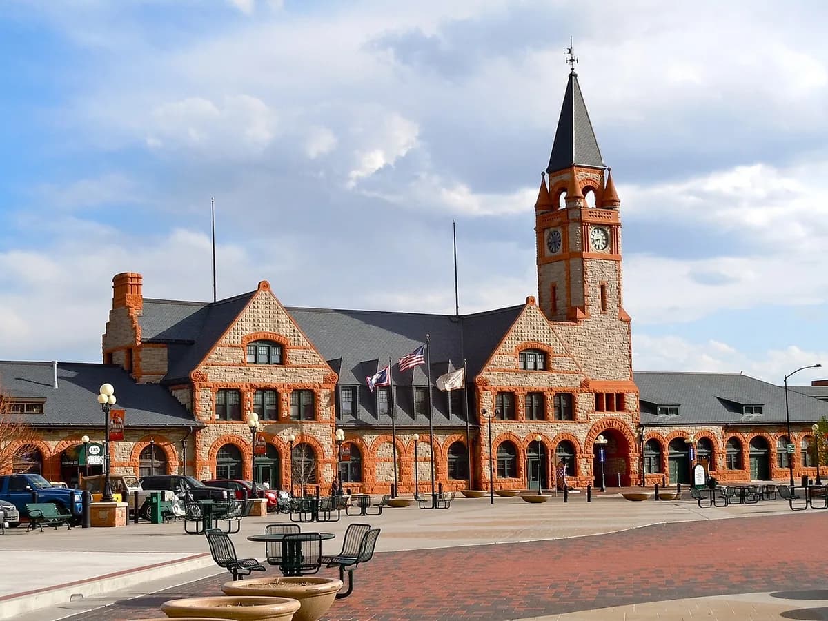 Historic Union Pacific depot in Cheyenne, Wyoming