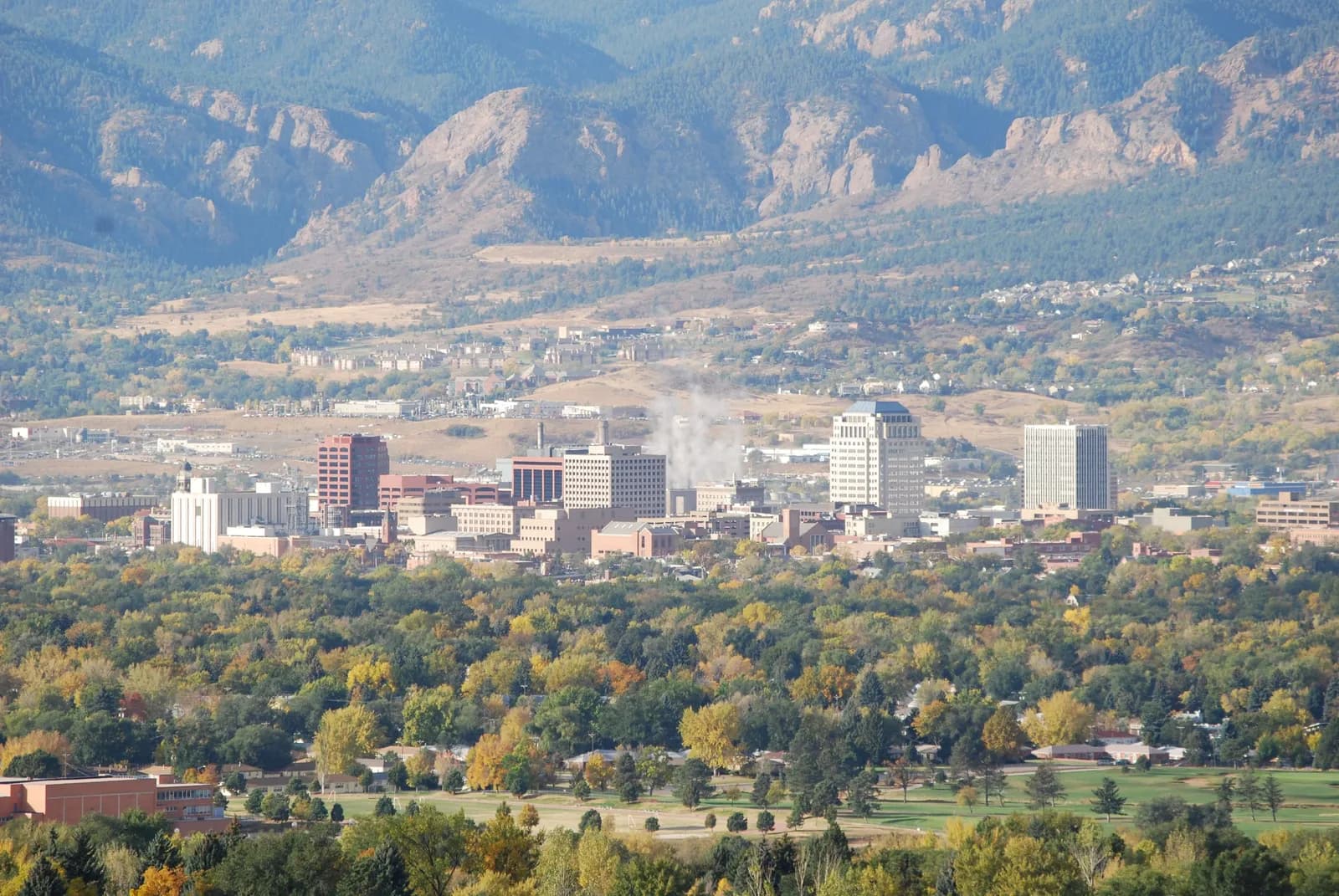View of Colorado Springs, Colorado
