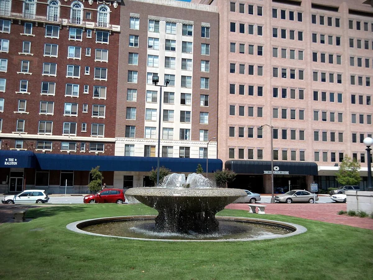 Fountain City fountain downtown in Columbus, Georgia