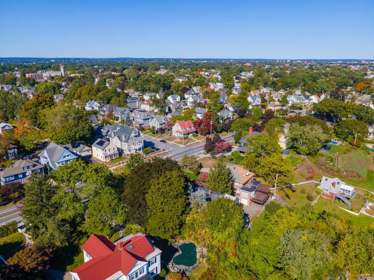 Cityscape of Cranston, Rhode Island