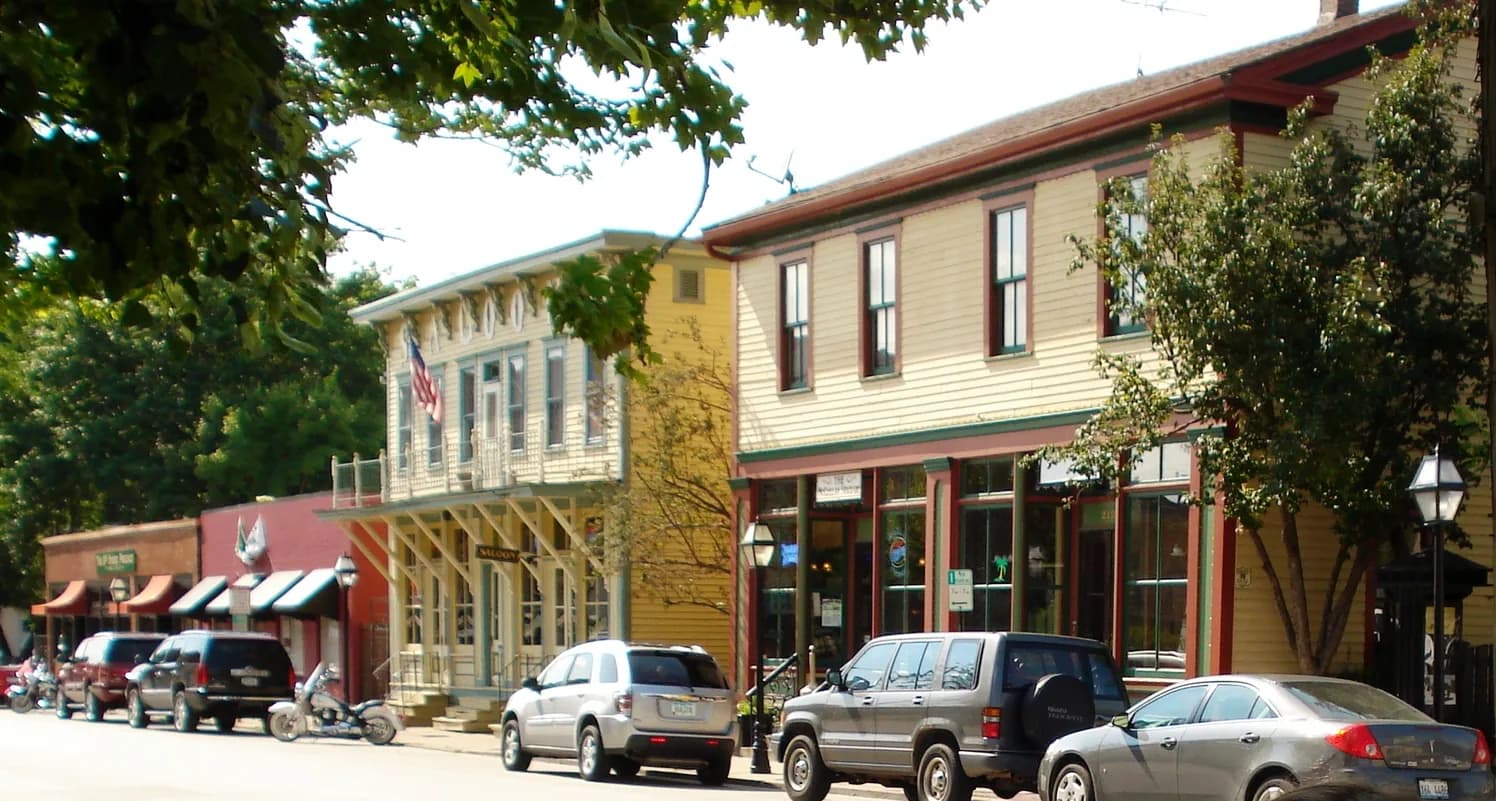 Village of East Davenport street in Davenport, Iowa