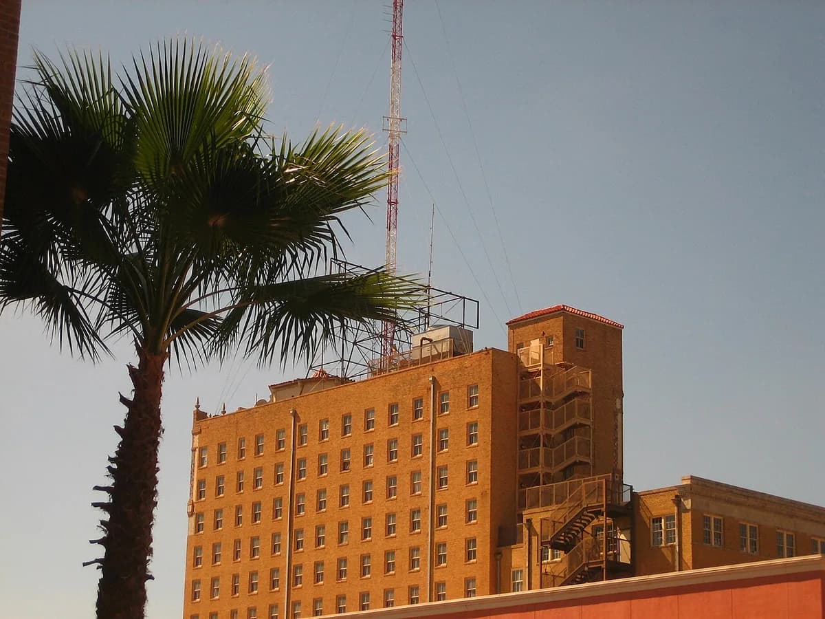 Historic Hamilton Hotel building in Laredo, Texas