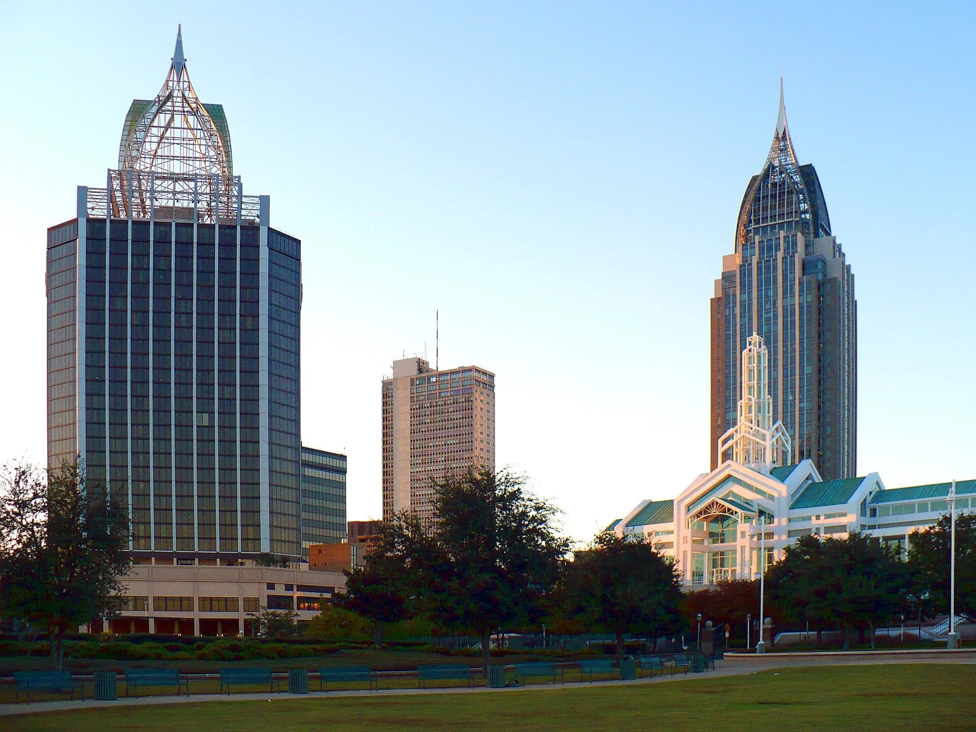 Downtown towers in Mobile, Alabama