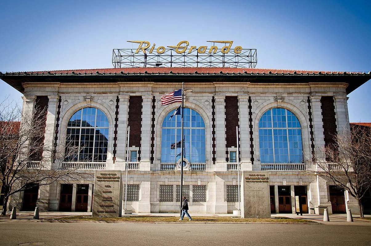 Rio Grande Depot landmark in Salt Lake City, Utah