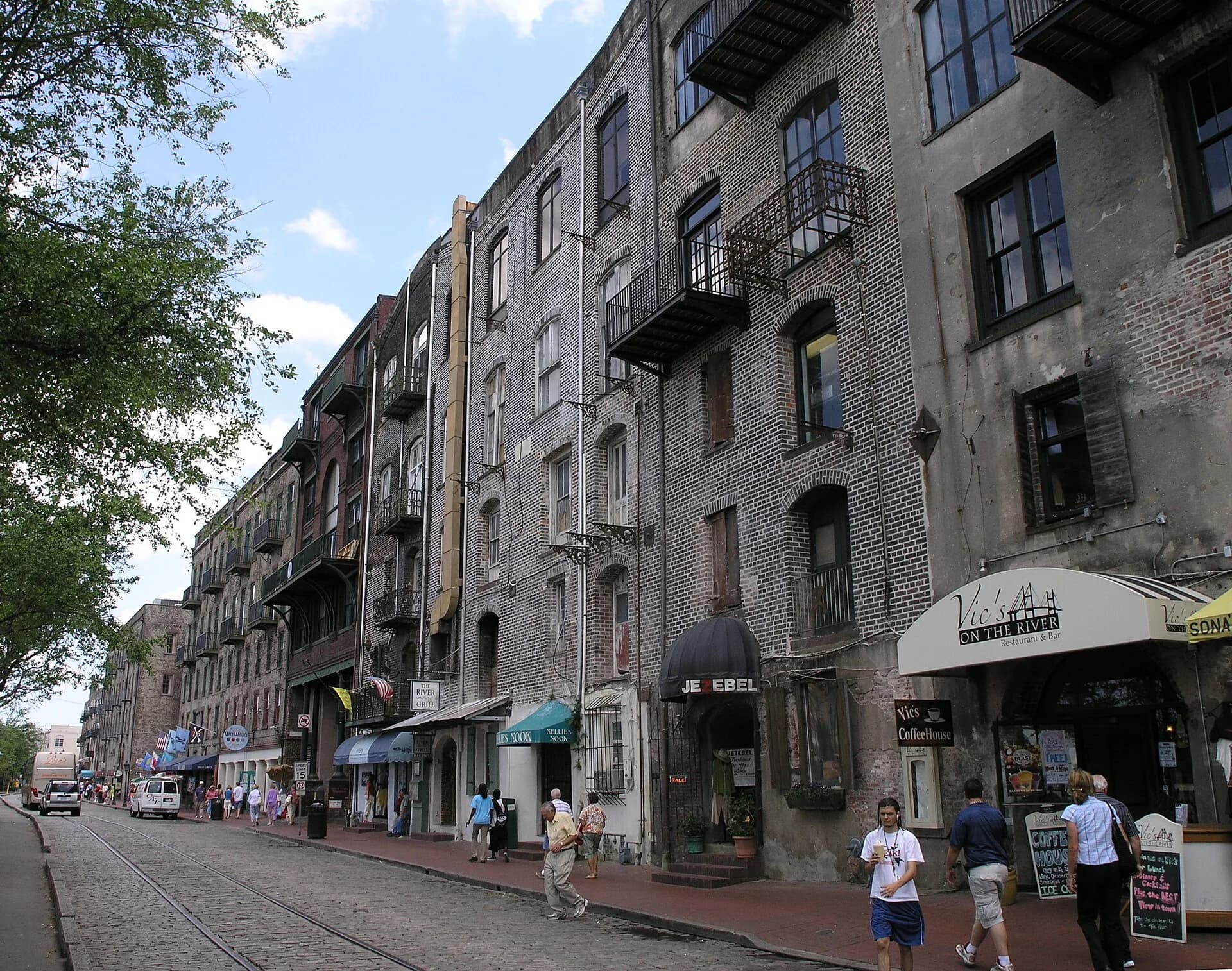 Historic River Street in Savannah, Georgia