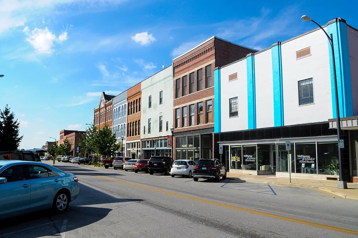 Commercial Street historic district main street in Springfield, Missouri